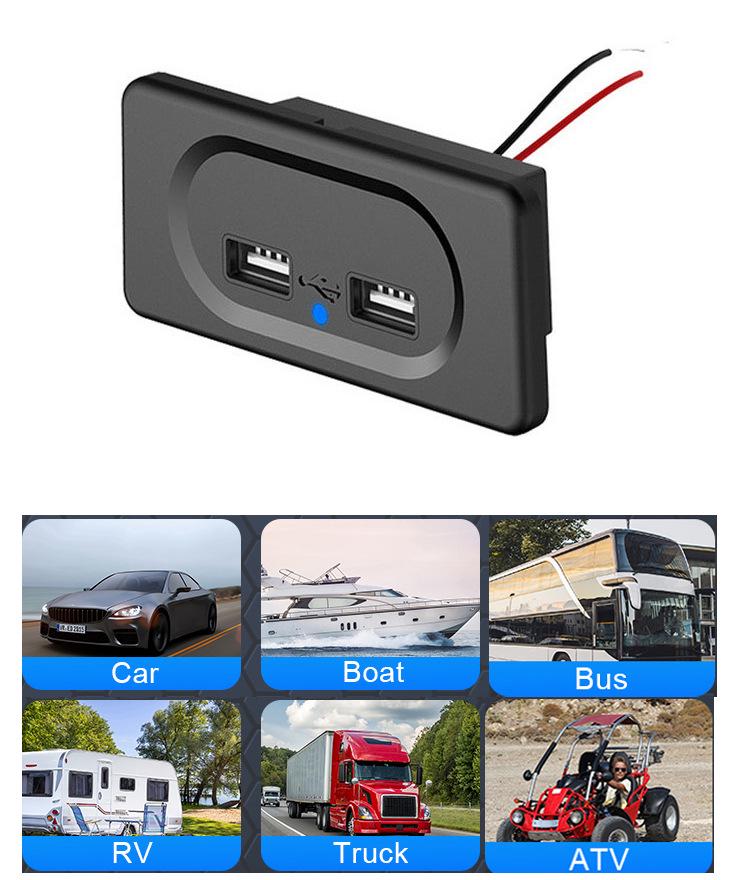 3.1A USB Car Charger Panel for RVs - Hot Sale