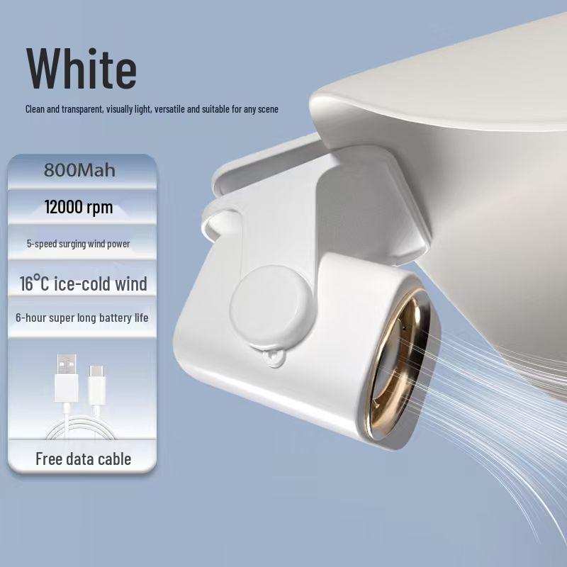 Portable High-Speed USB Rechargeable Silent Mini Fan with Digital Display