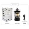 Hanging Rechargeable LED Camping Lantern, (Black)