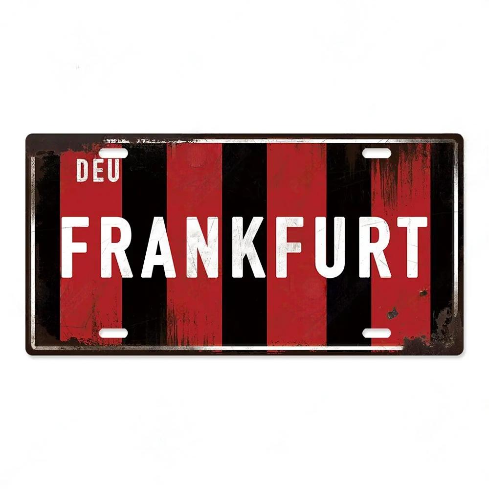 FJ Decors Germany City Metal Tin Signs Licenses Plate Plaque Metal Vintage Bar Pub Club Home Wall Decor