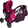 MarioToys Doll Pram Deep Pram with Bag