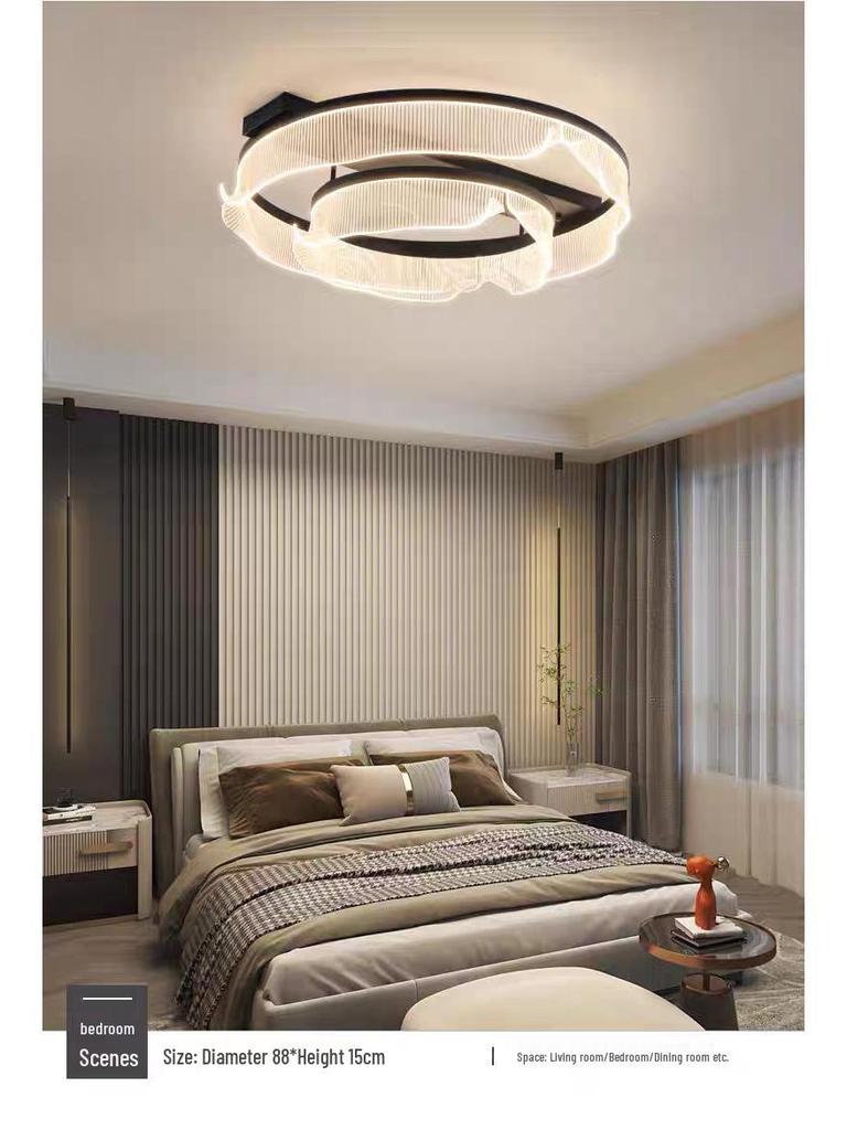 2025 Ultra-Minimalist Italian Ring Ceiling Light: Modern Full Spectrum for Living Room or Bedroom