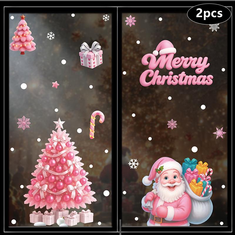 

Рождественские украшения, Креативные наклейки-статики в виде пряничного человечка, Сцены для витрин торговых центров, Стеклянные наклейки с Санта-Клаусом A4