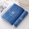 Toalla Hotel Home 100% Polyester Hand Facial Shower Towel Soft Hotel Bath Towel Custom constellation Embroidery Towel