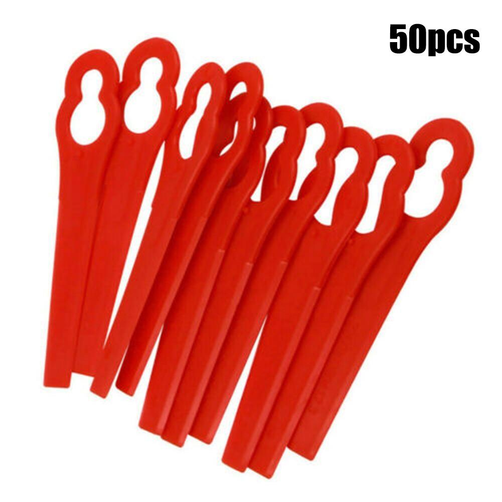 50pcs Fast Switchblades Grass Trimmer Blades Mower Replacement