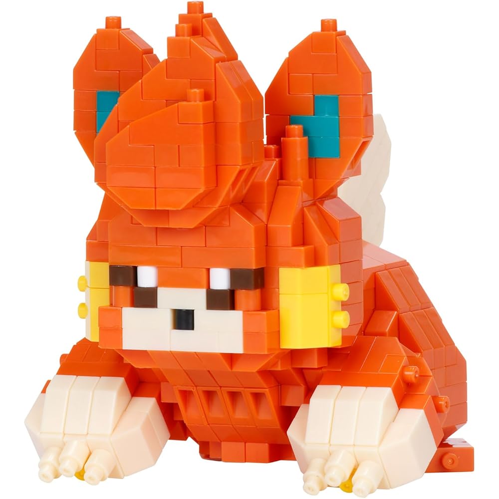 Kawada Nano Block Pocket Monster Pamo 4x14x18 cm Building Set for Ages 12 and Up