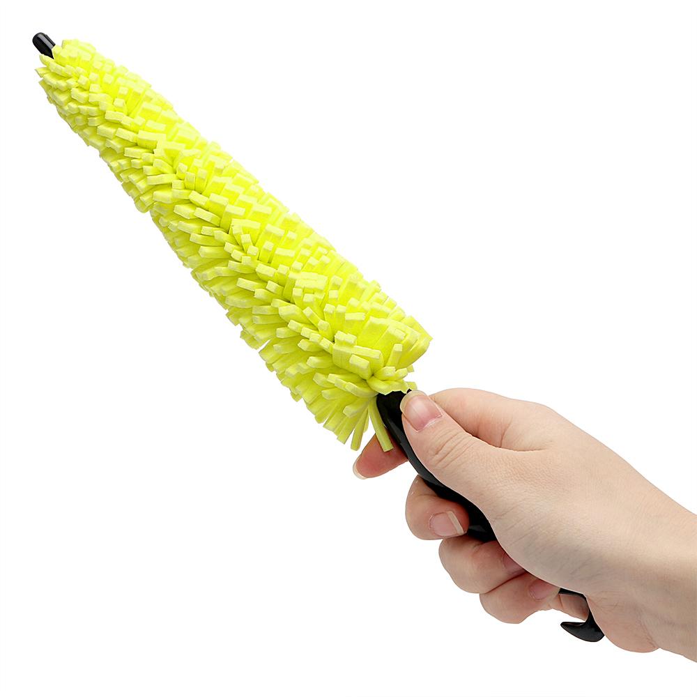 

Wheel Rims Tire Washing Brush Vehicle Cleaning Brush Car Wash Sponges Car Wheel Brush Auto Scrub Brush Plastic Handle A