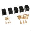 5Pcs 80A Relay Connector 5-Pin Mounting Socket + Terminals Base Holder