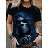 Summer Skull T-Shirt Fashion Short Sleeve Women 3d Printed Skull Women Clothing Casual T Shirt For Men Daily Party Tops Tee