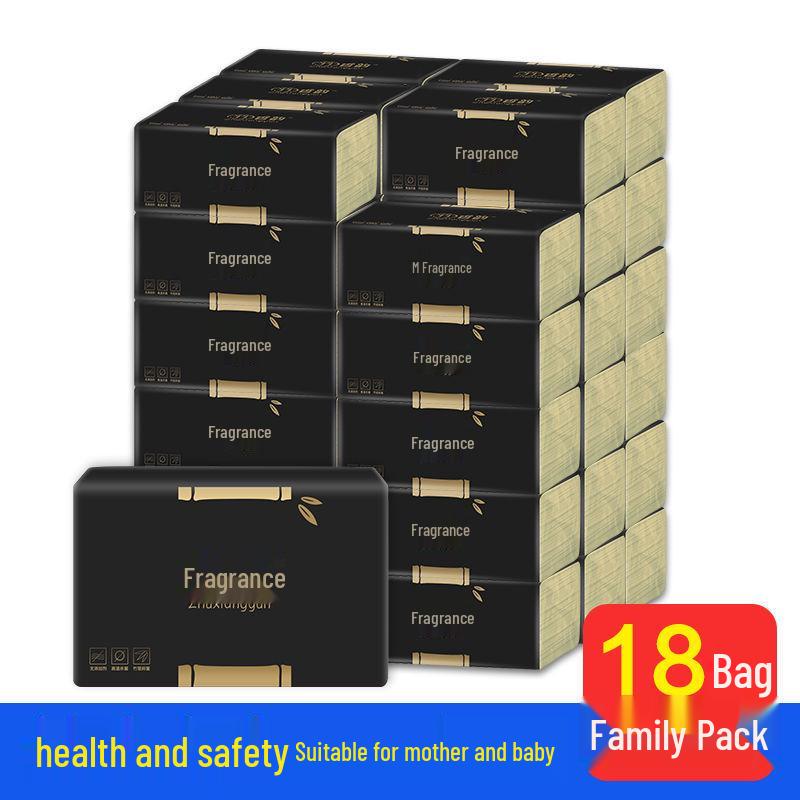 Household Tissue Paper: 6-Pack of Original Color Facial Tissue, Napkin, and Toilet Paper
