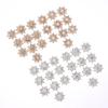 10PCS 16MM Craft Hairpin Accessories Flatback Apparel Sewing Rhinestone Button Snowflake Buttons Pearl Buckle