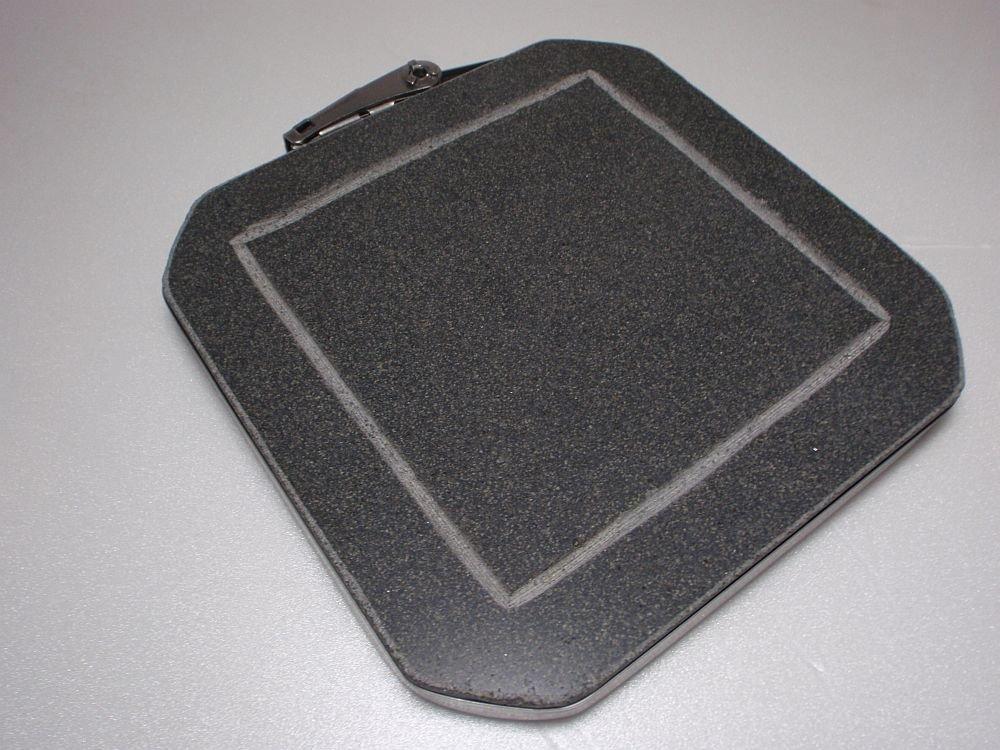 Mihiro "High-Durability Grooved Lava Stone Plate" 15 x 15 x 1.5-2 cm thick, manufactured by Tamaka (lava loess, andesite, hard stone)