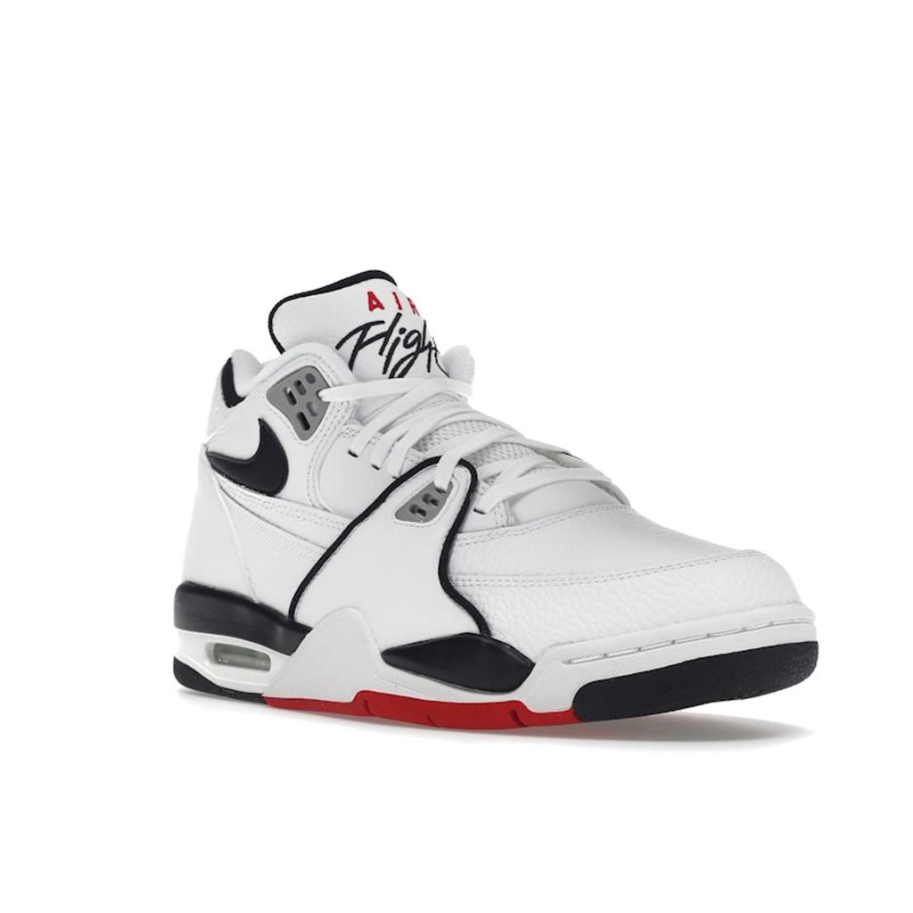 Nike Air Flight 89 Λευκά Μαύρα Unisex Αθλητικά Παπούτσια Ανοιχτό Γκρι DB5918-100