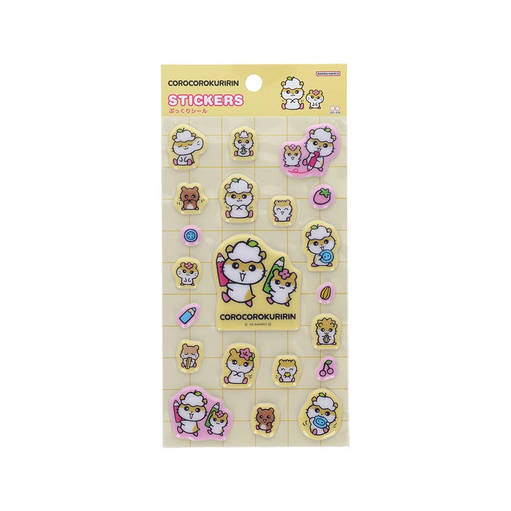 Stationery Korokoro Kuririn Sanrio Characters Goods S8814430 Sun-Star Stickers, Puffy,