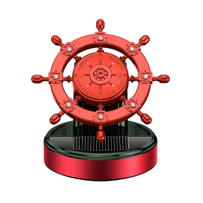 Ship Rudder Car Air Fresheners Rotating Solar Car Fresheners Car Perfumes Relieve Stress & Purifie Odors for Home Office