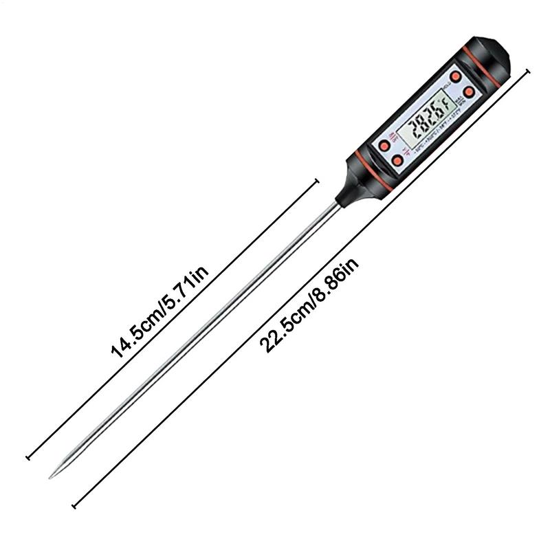 Professional Digital Kitchen Thermometer Barbecue Water Oil Cooking Meat Food Thermometers 304 Stainless Steel Probe Tools