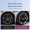 Compatible with Xiaomi SU7 Wheel Hub: 20-Inch Black & White Protective Anti-Scratch Cover