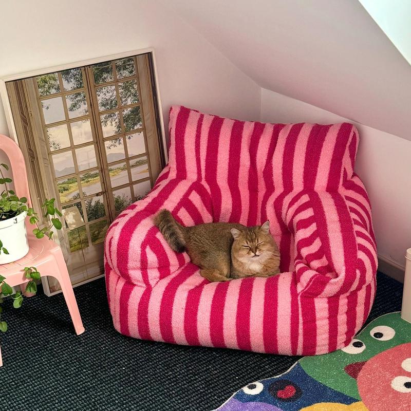 Abnehmbares waschbares Haustiersofa: Ganzjahres-Hunde- und Katzenbettkissen