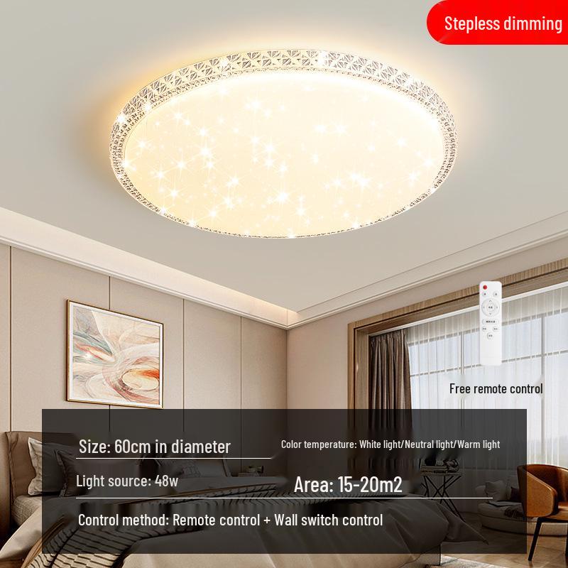 Luxury Crystal LED Ceiling Light for Bedroom, Study, Living, and Dining Rooms