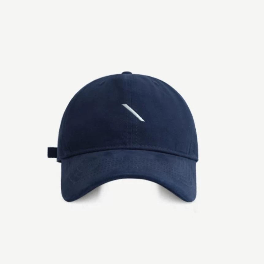 New Versatile Korean style Simple Embroidered Baseball Cap for Women  Wide brimmed Couple Baseball Caps for Men