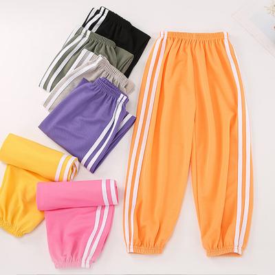 Pantaloni Sportivi Base Monocolore Estivi per Bambini Ragazzi Casual Joker Vita Elastica Ragazza Dolci e Carini Pantaloni Anti-zanzare