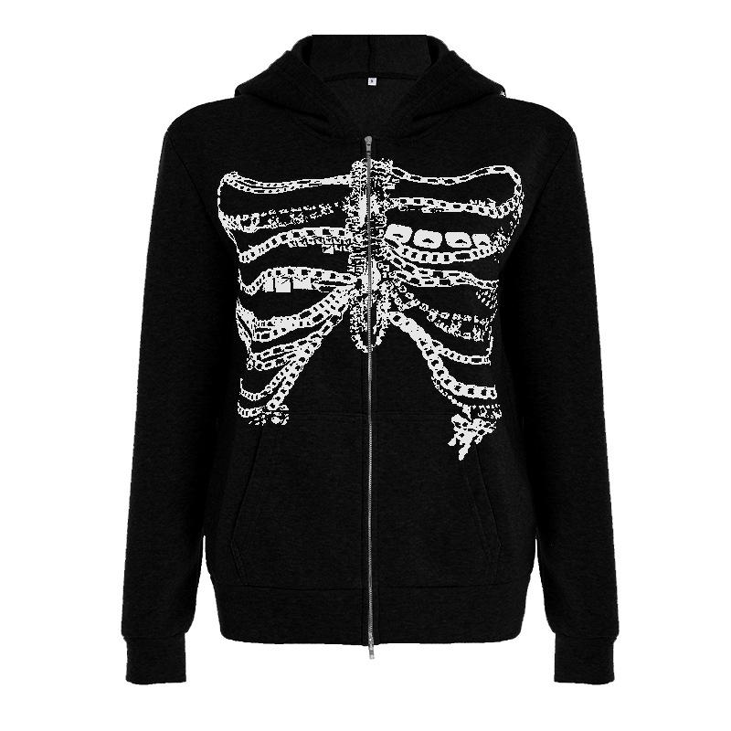 

Свободный худи Babes Street Нишевый Повседневный Тонкий плащ на молнии S