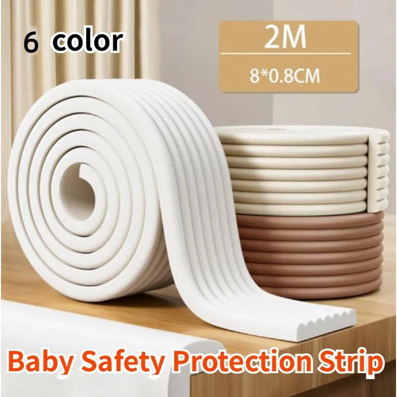 W Shaped Edge Bumper Strip Thick Soft High Elastic Cushion Self Adhesive for Baby Home Furniture Safety Protection
