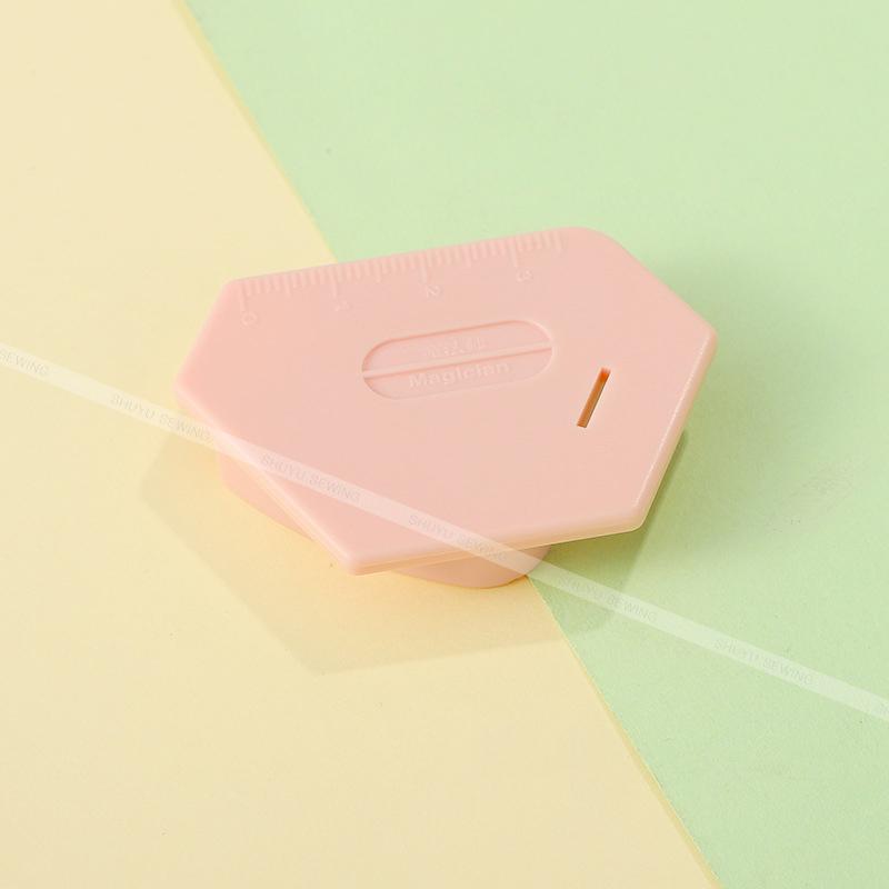 Magnetischer Steppstich-Nähmaschinenzubehör Mehrzweck-Magnetlehre Kante Polygonales Anti-Einrollen Kunststoff-Positionierer