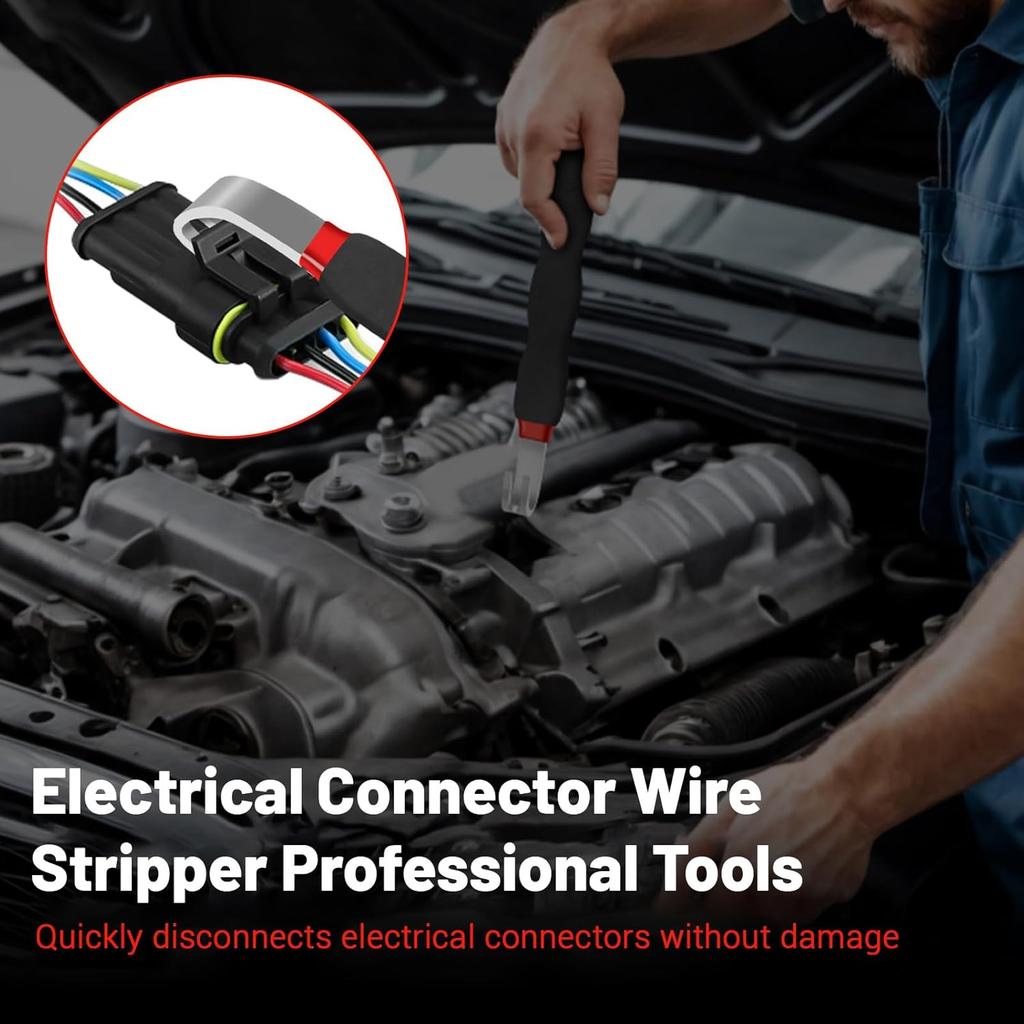 3Pcs Electrical Disconnect Pliers Set, Automotive Electrical Connector Separator With Straight & 60 Degree, Electrical Disconnect Pliers For Cars,