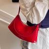 Niche Design Simple Oil Wax Leather Underarm Bag Femininity Commuting Shoulder Crossbody Women's Bag