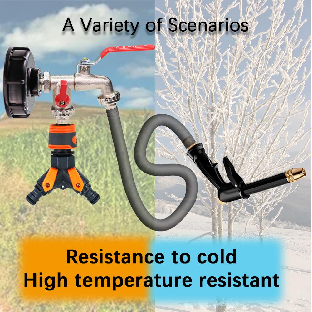 1 Stück Roter Griff 1/2 "" 3/4" "IBC Tank Metall Wasserhahn mit S60 Grobgewinde 1-2 Wege Adapter Kugelhahn Gartenzubehör Bewässerung