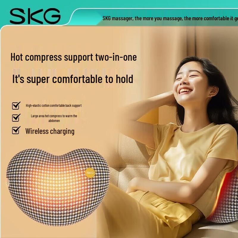 SKG T1 Series Heated Lumbar Massage Pillow