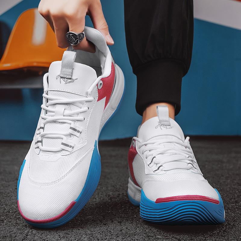 Non-slip springback breathable basketball shoes male youth cement floor breathable mat student actual combat sports shoes