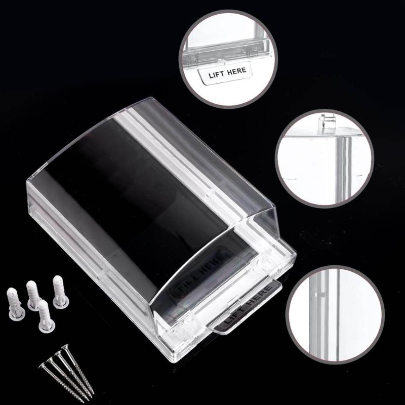Fire Emergency Button Protective Device - High-strength Plastic Protective Device - Manual Call Point Guardrail - Easy Installation - Waterproof and