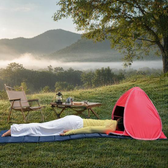 Mini Tenda Pop-up de Cabeça, Toldo Instantâneo Automático de Sombra Solar, Tenda Portátil de Abrigo Solar para Praia, Campismo, Pesca, Caminhada, Piquenique