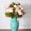 1pc,Realistic Peony Silk Flowers Champaign Color for Home Decor AndWeddings-DIY Craft and Bridal Bouquet - Indoor and Outdoor