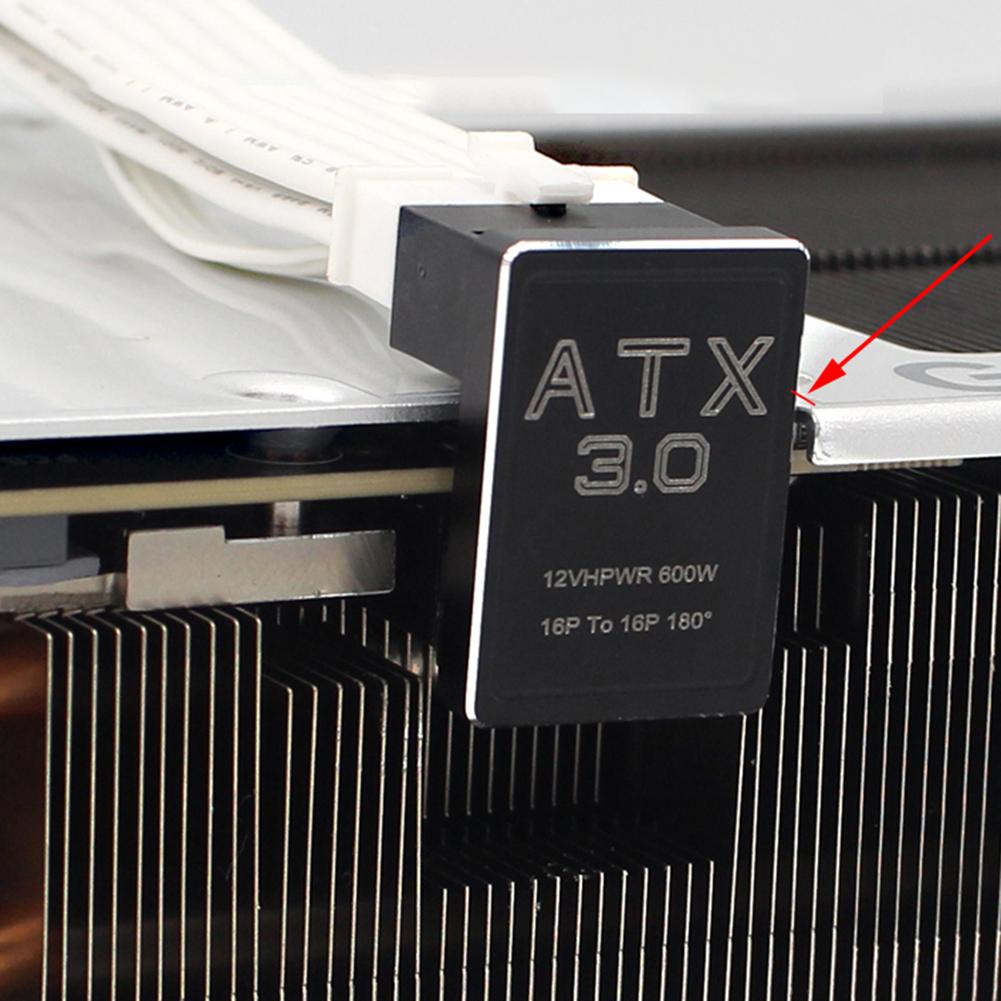 ATX3.0 Power Supply 2VHPWR 180 Angled Turning Connector ATX3.0 Power Supply 2VHPWR Power Adapter Board for PCIe5.0 Graphics Card