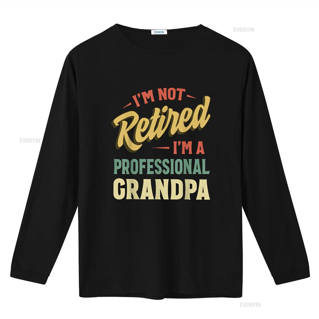 Grandpa T Shirt For Men Funny Fathers Day Retired vintage Washed Stylish designer clothes Slightly Casual Comfortable