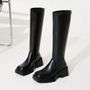 British Style Platform Martin Boots Women's 2025 New Korean Version Fashion Temperament Pleated Piled Boots Comfortable Student Boots Tide