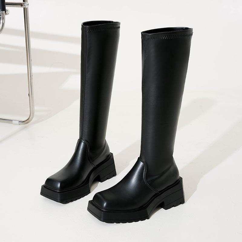 British Style Platform Martin Boots Women's 2025 New Korean Version Fashion Temperament Pleated Piled Boots Comfortable Student Boots Tide