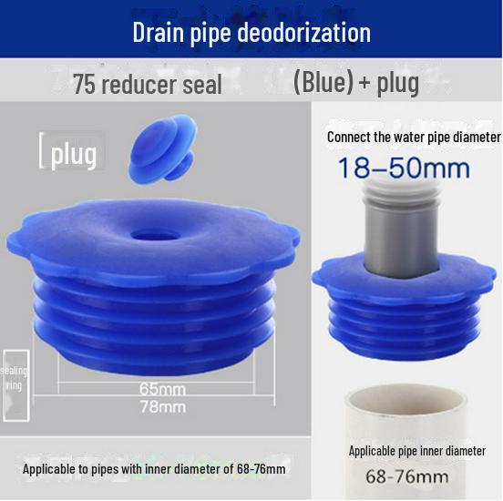 Silicone Deodorant Seal for Kitchen and Washing Machine Drain Pipes