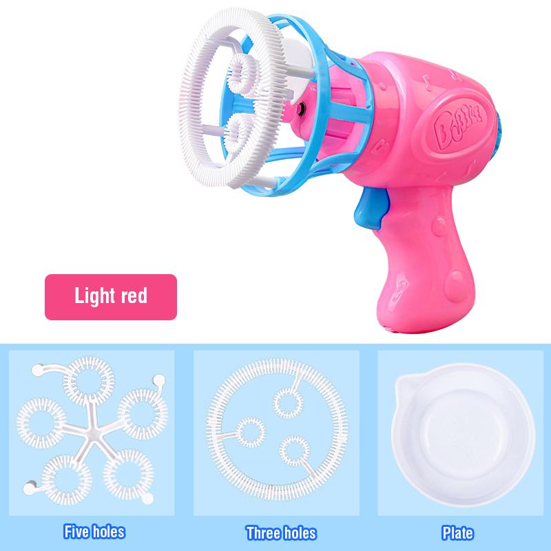Children'S Electric Fan Bubble Gun Machine Soap Bubble Blowing Kids Toys Outdoor Bubble Wedding Party Games Gifts Girl