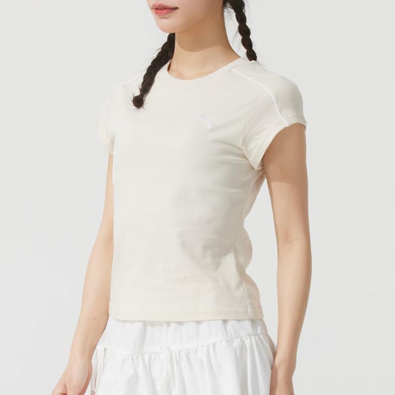 PUMA Sports Life Collection T Shirt Women's Ecru 631715-87