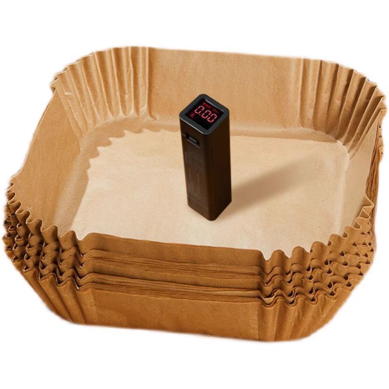High-Temp Oil-Absorbing Air Fryer Paper Trays - Kitchen & Baking Use