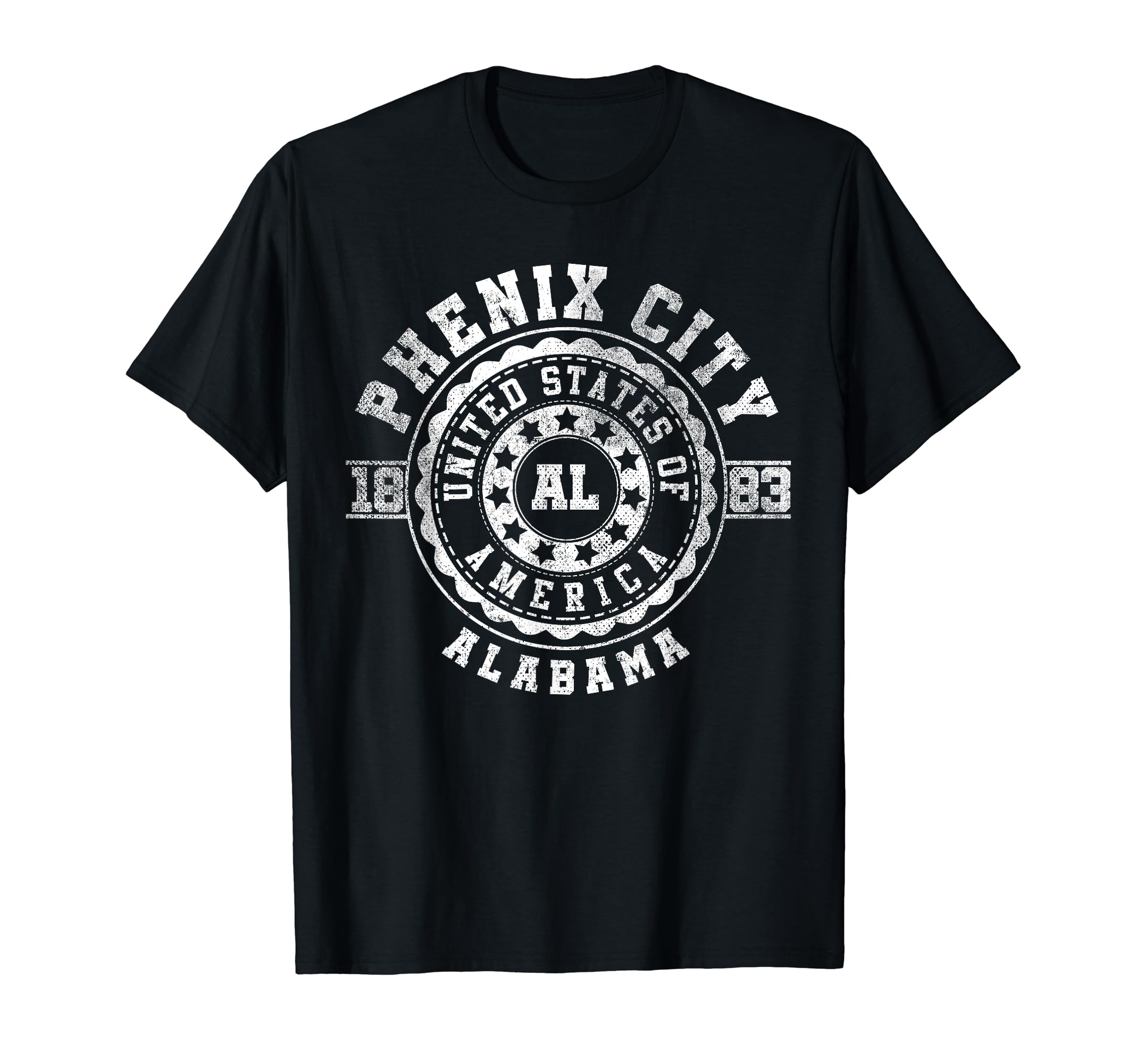 

Phenix City AL Alabama T-shirt чёрный