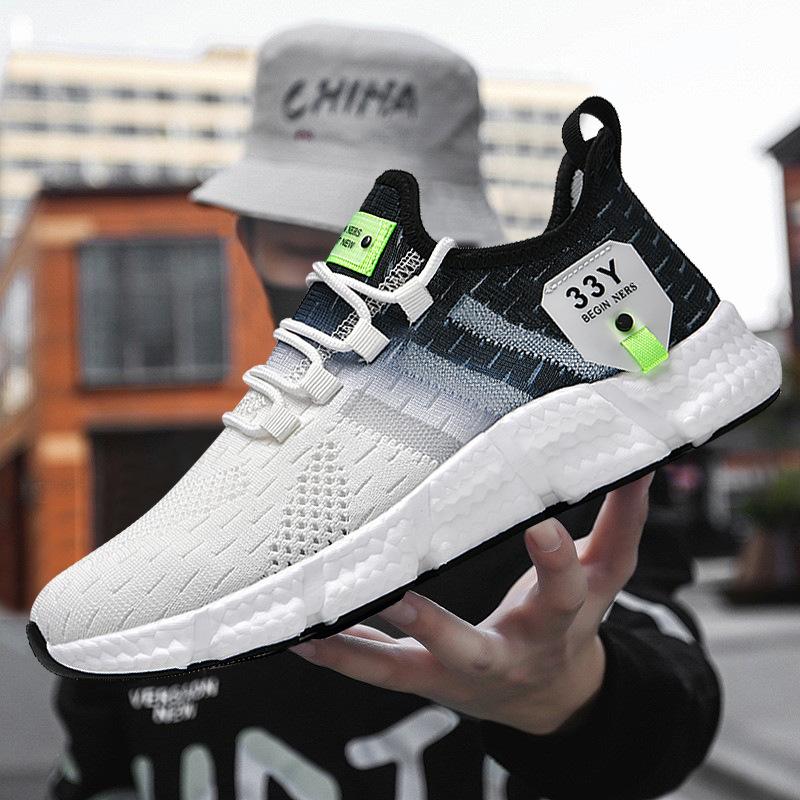 Sneakers, summer shoes, running shoes, fly weave, breathable running shoes, lightweight mesh casual shoes