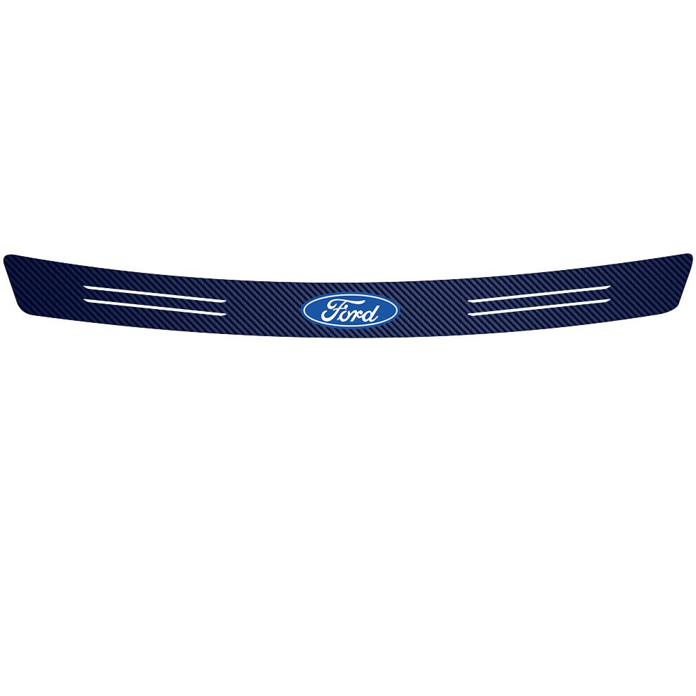 1Pcs Car Carbon Fiber Trunk Load Edges Badge Decoration Sticker For Ford Fiesta Mondeo Fusion Explorer Escape Shelby Edge Taurus