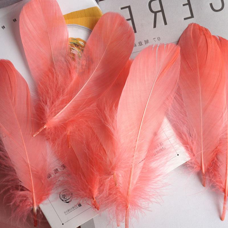 50Pcs Goose Feather Soft Big Floating Dream Catcher Wings Decoration Cat Stick Diy Sunflower Wall Decoration Colored Feathers