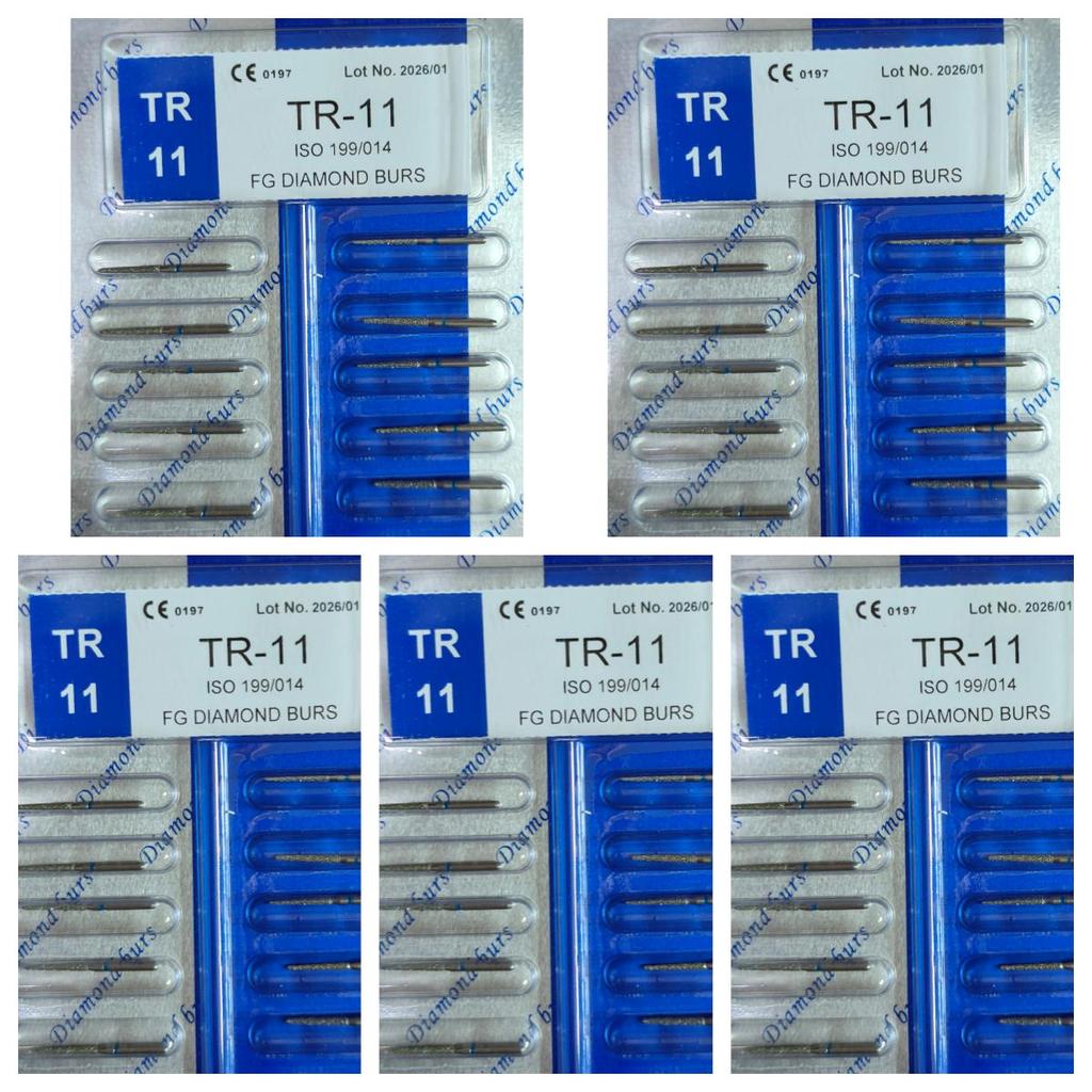 50pcs Dental High Speed Burs High Speed Handpiece Turbine Diamond Burs Diamond Polishing Tooth Preparation Dentist Material