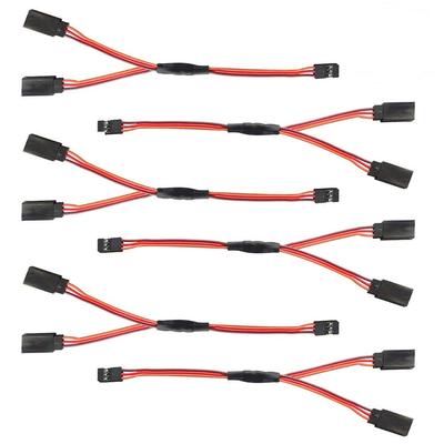 Organizer, 6 szt. 150 mm Przewód przedłużający serwa Kabel do samochodu RC Helikoptera Odbiornika serwo Kabel przedłużający Y